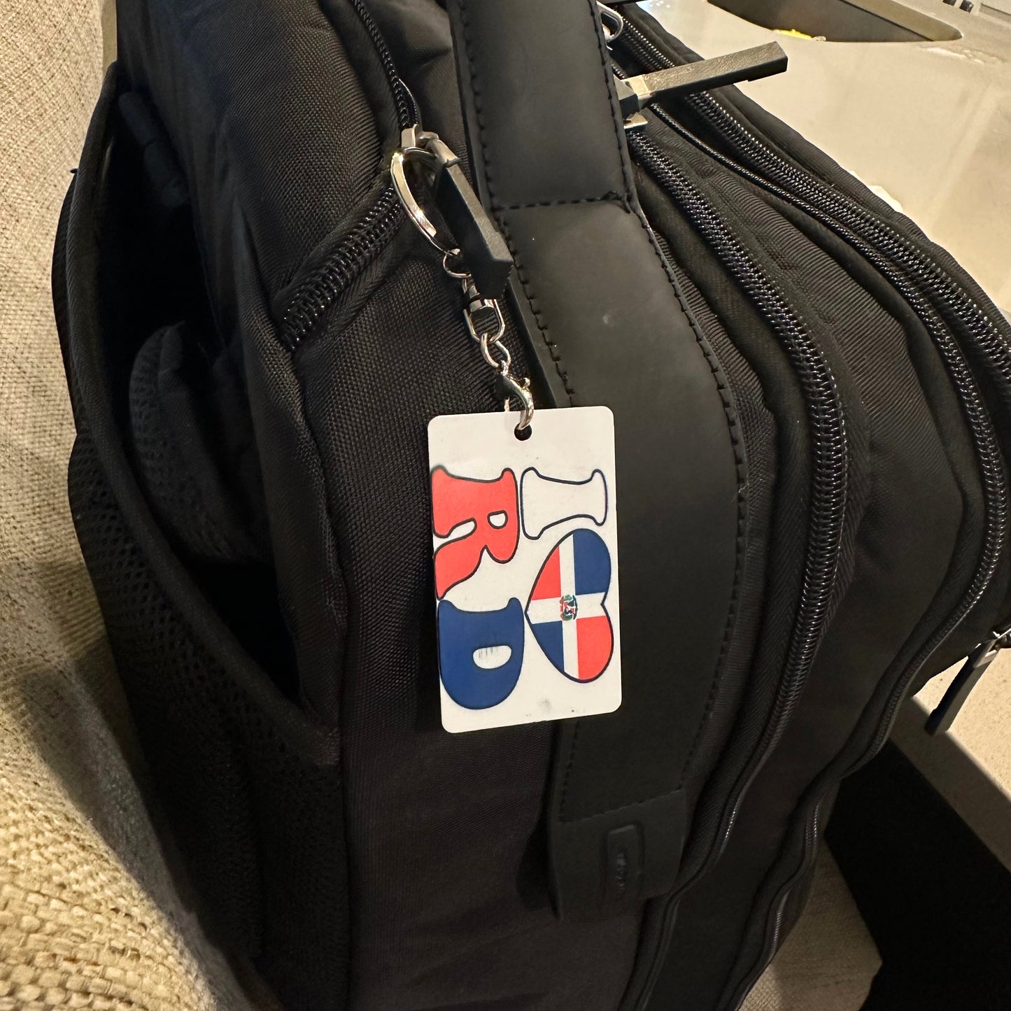 Dominican Republic Keychain | Various Design | Metal Keychains | Unique Dominican Flag Patterns and Designs | Backpack and purse Charm