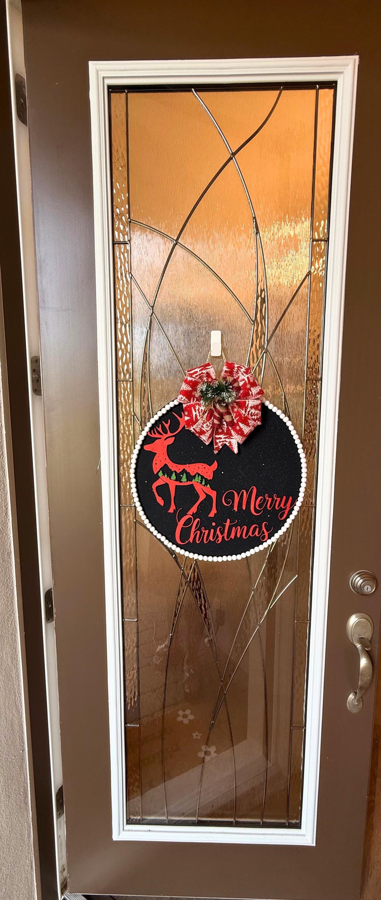 Christmas Door Sign |Reindeer|Christmas tree|