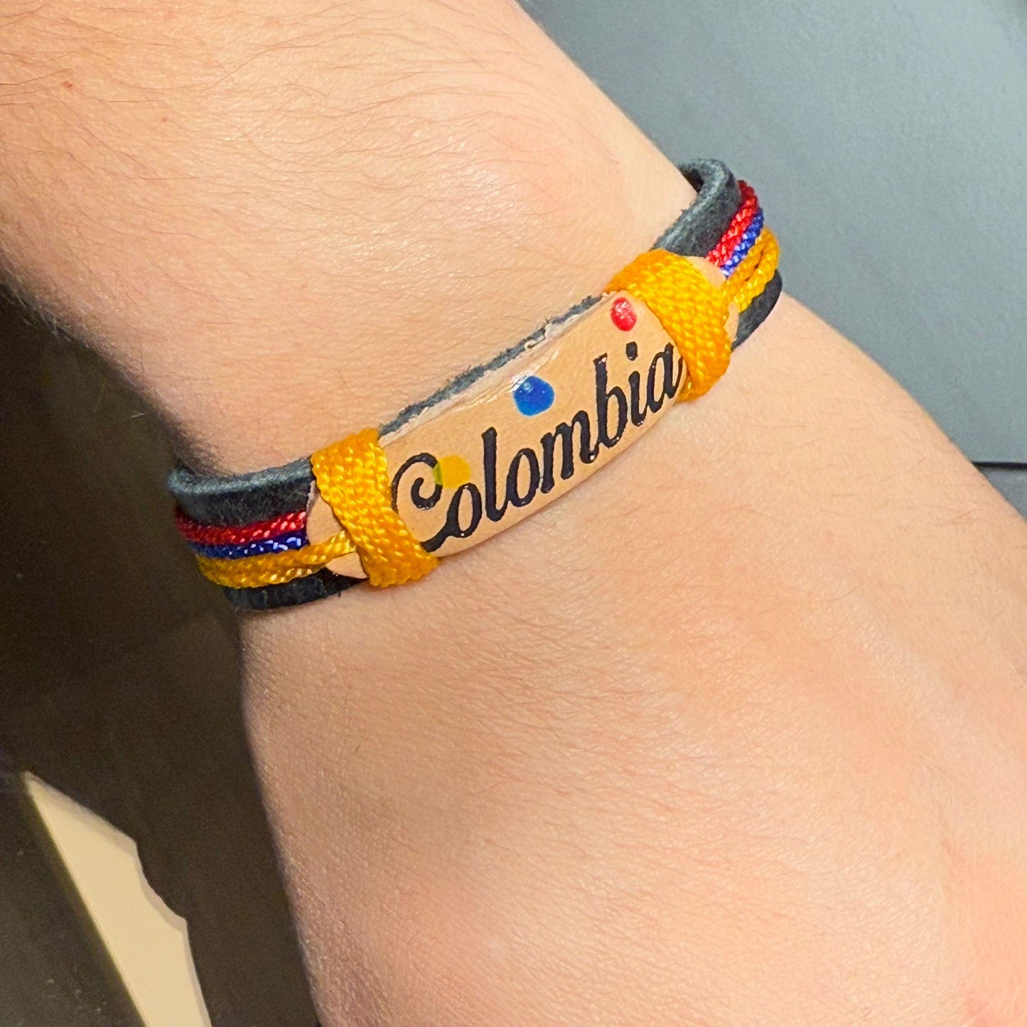 Colombian Flag Bracelet| Adjustable| Handcrafted
