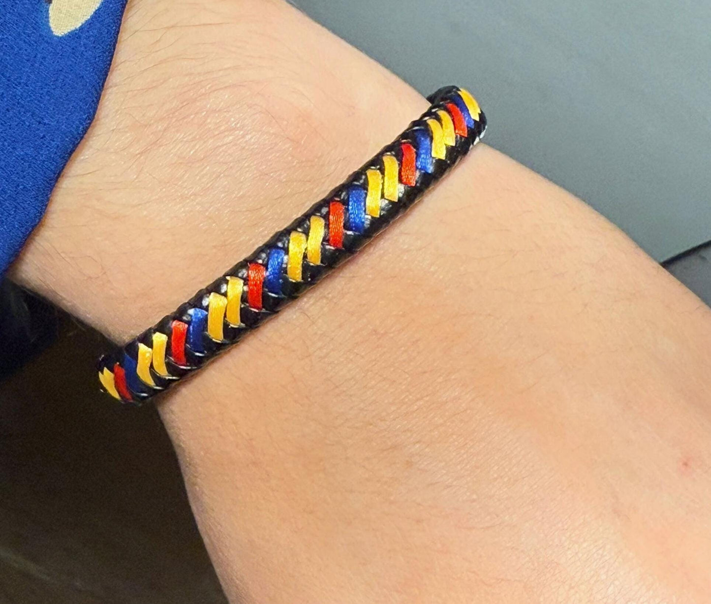 Colombian Flag Bracelet| Adjustable| Handcrafted