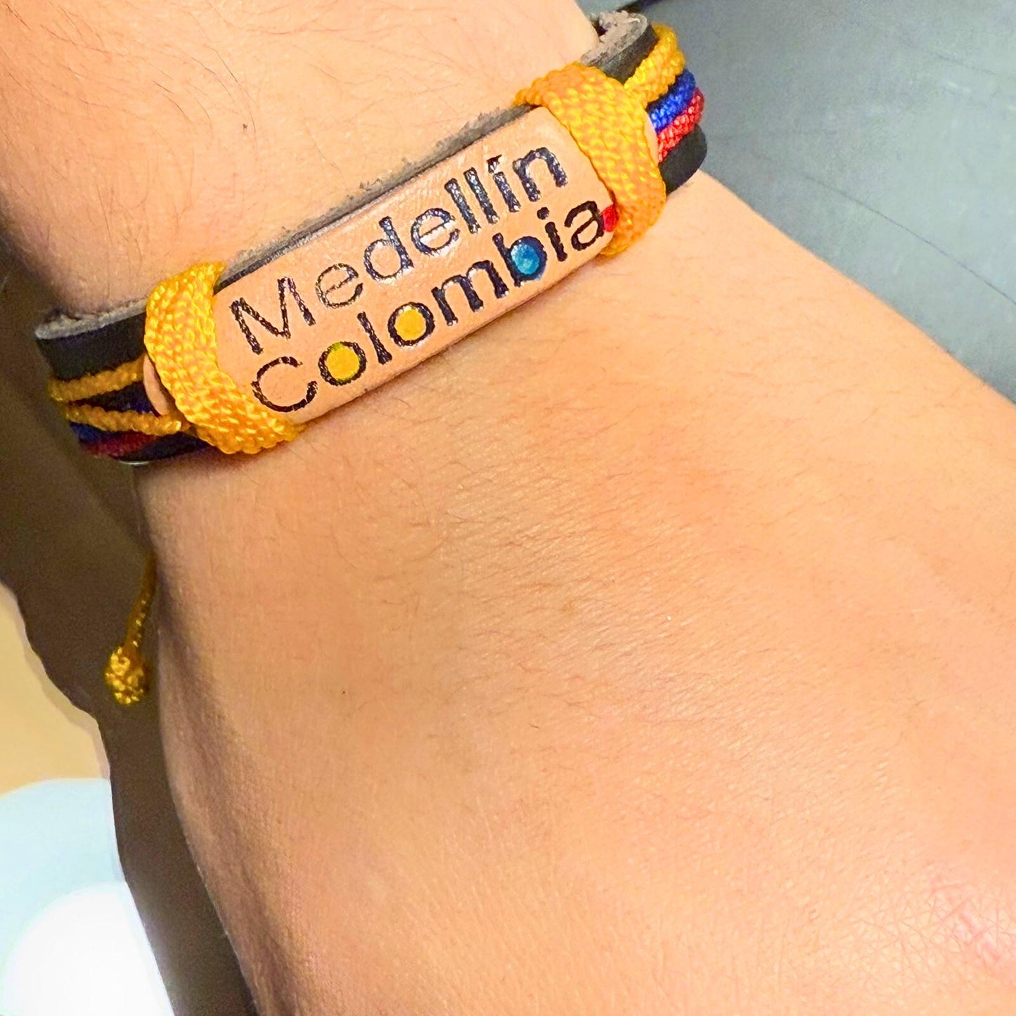 Colombian Flag Bracelet| Adjustable| Handcrafted