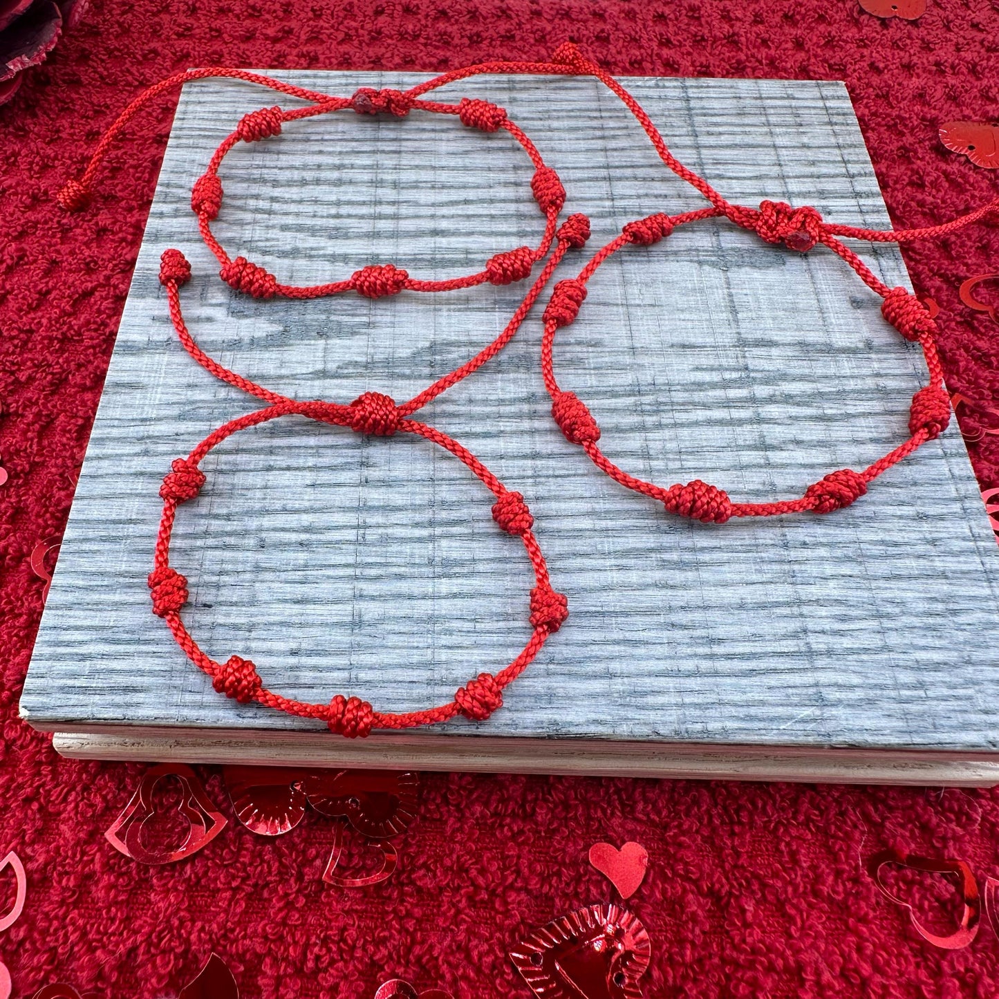 7 Knots Bracelet |Protection Bracelet |7 Knots |Macramé String |Various Colors |Family Bracelets |Lucky Charm |Perfect Gift |Adjustable