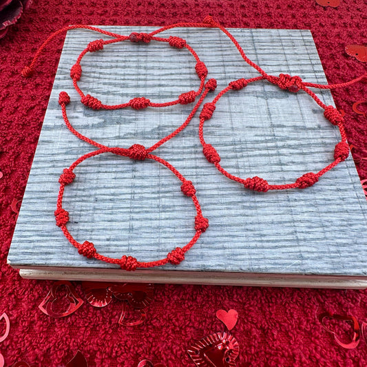 7 Knots Bracelet |Protection Bracelet |7 Knots |Macramé String |Various Colors |Family Bracelets |Lucky Charm |Perfect Gift |Adjustable